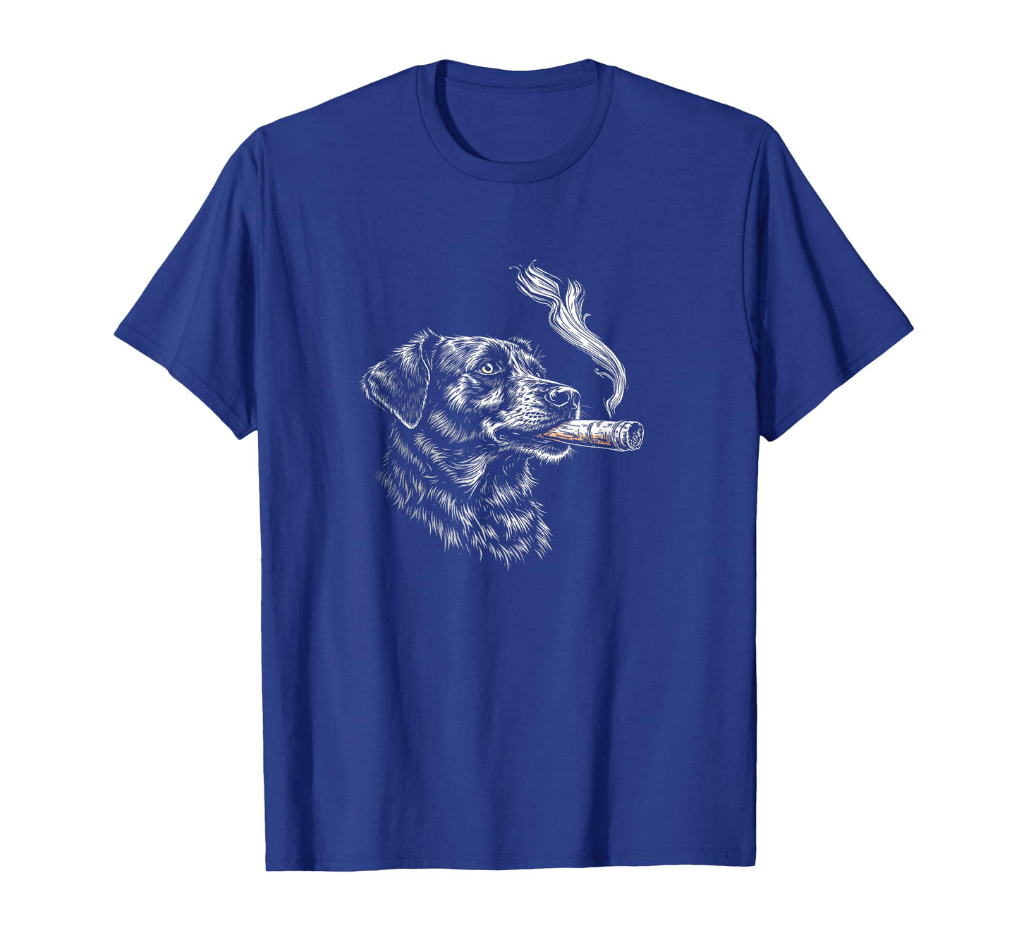 Dog Smoking Cigar, Funny Cool Hip Gangster Bad Attitude Dog T-Shirt