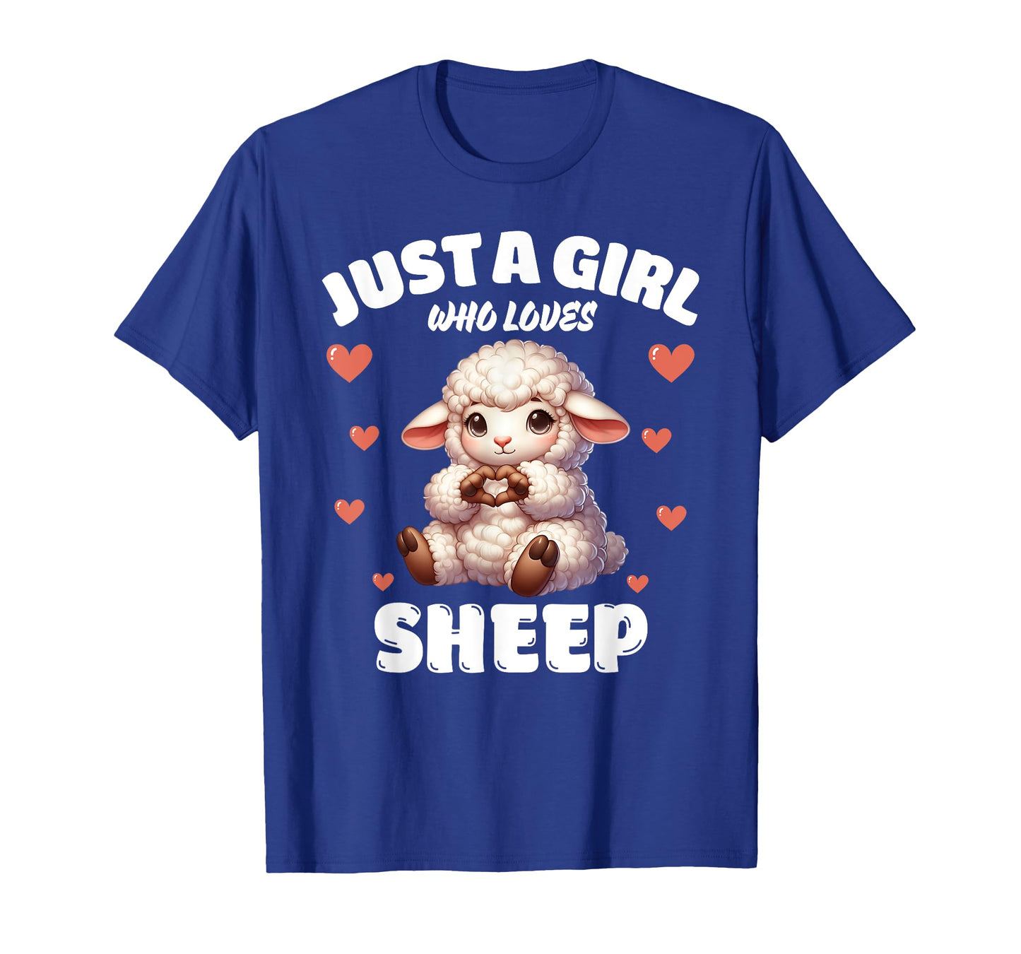 Just A Girl Who Loves Sheep, Cute Sheep Lovers T-Shirt