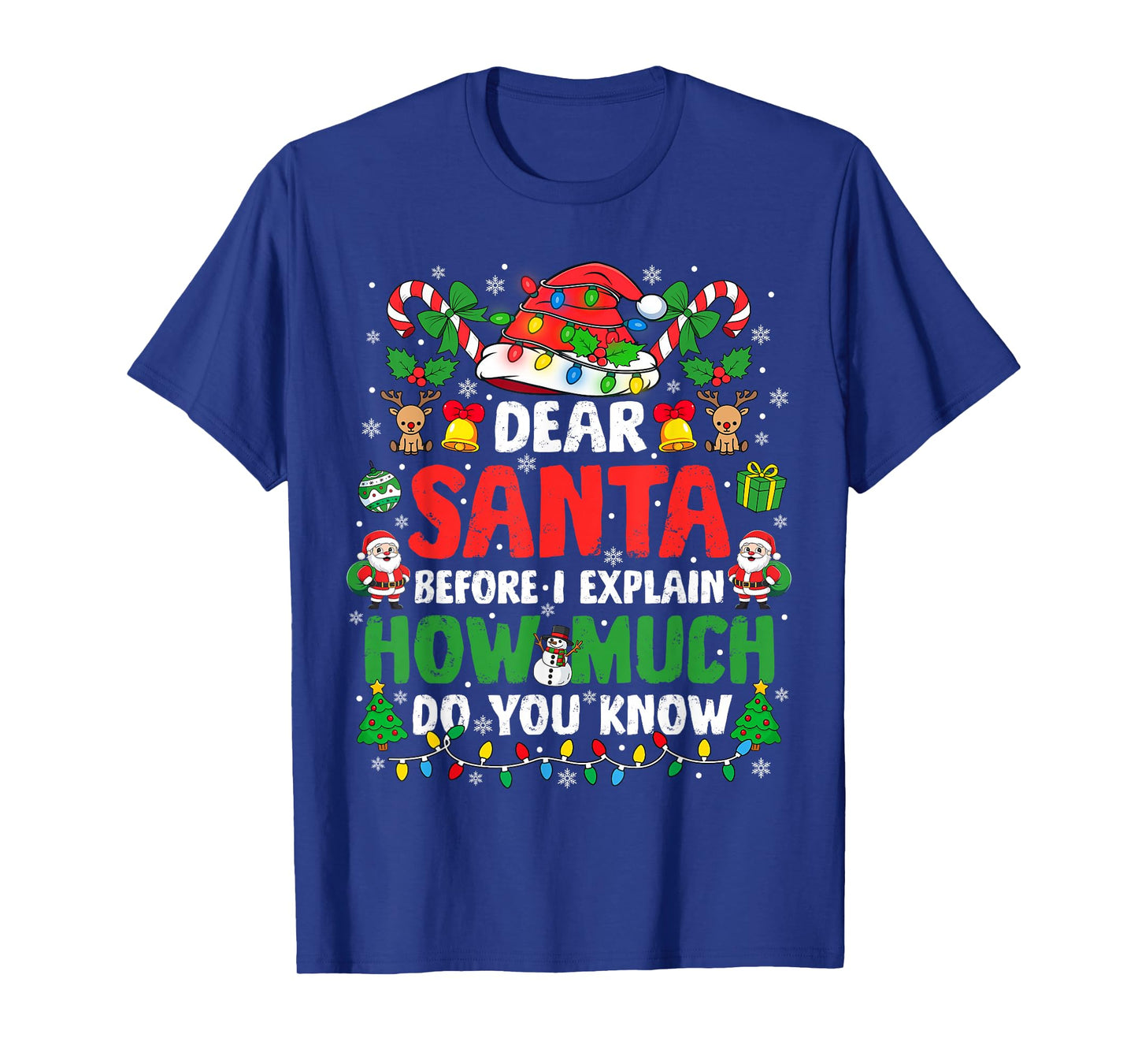 Dear Santa I Can Explain Funny Christmas Shirts Kids Adults T-Shirt