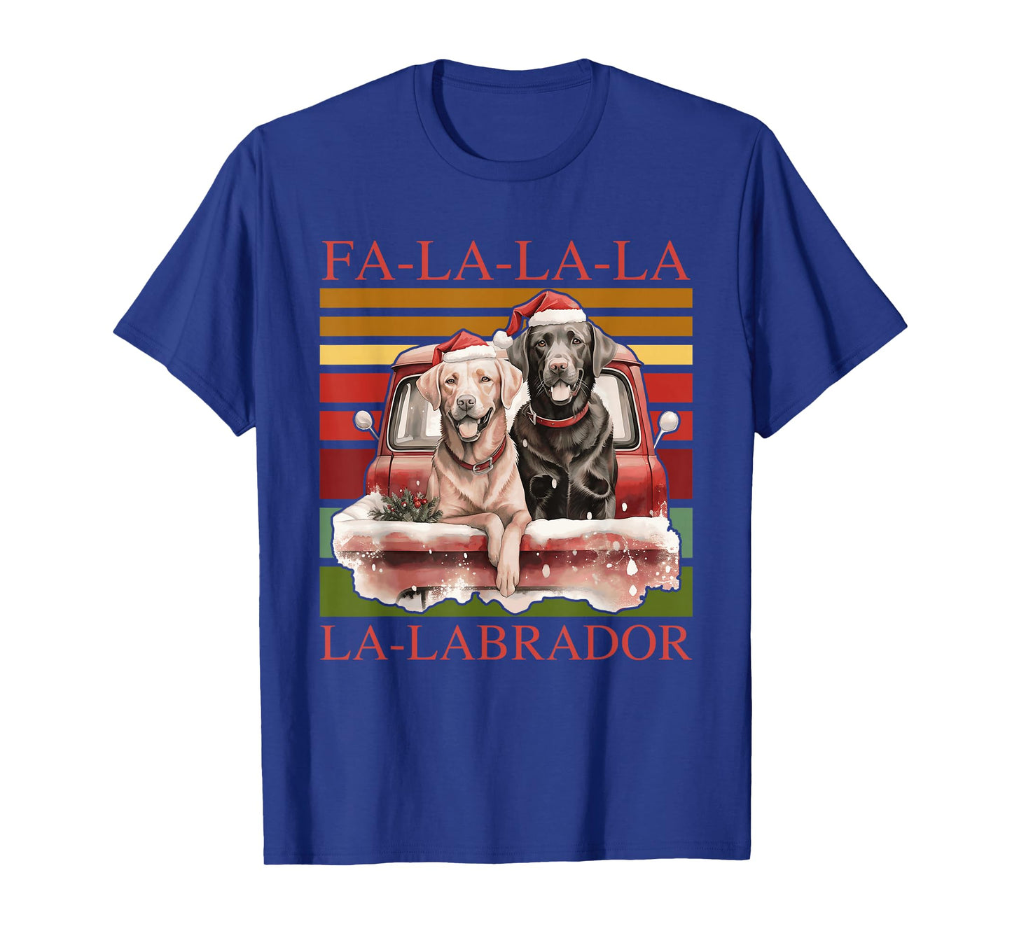 FA-La-La-La La-Labrador Dog Xmas Christmas Holiday Quote T-Shirt