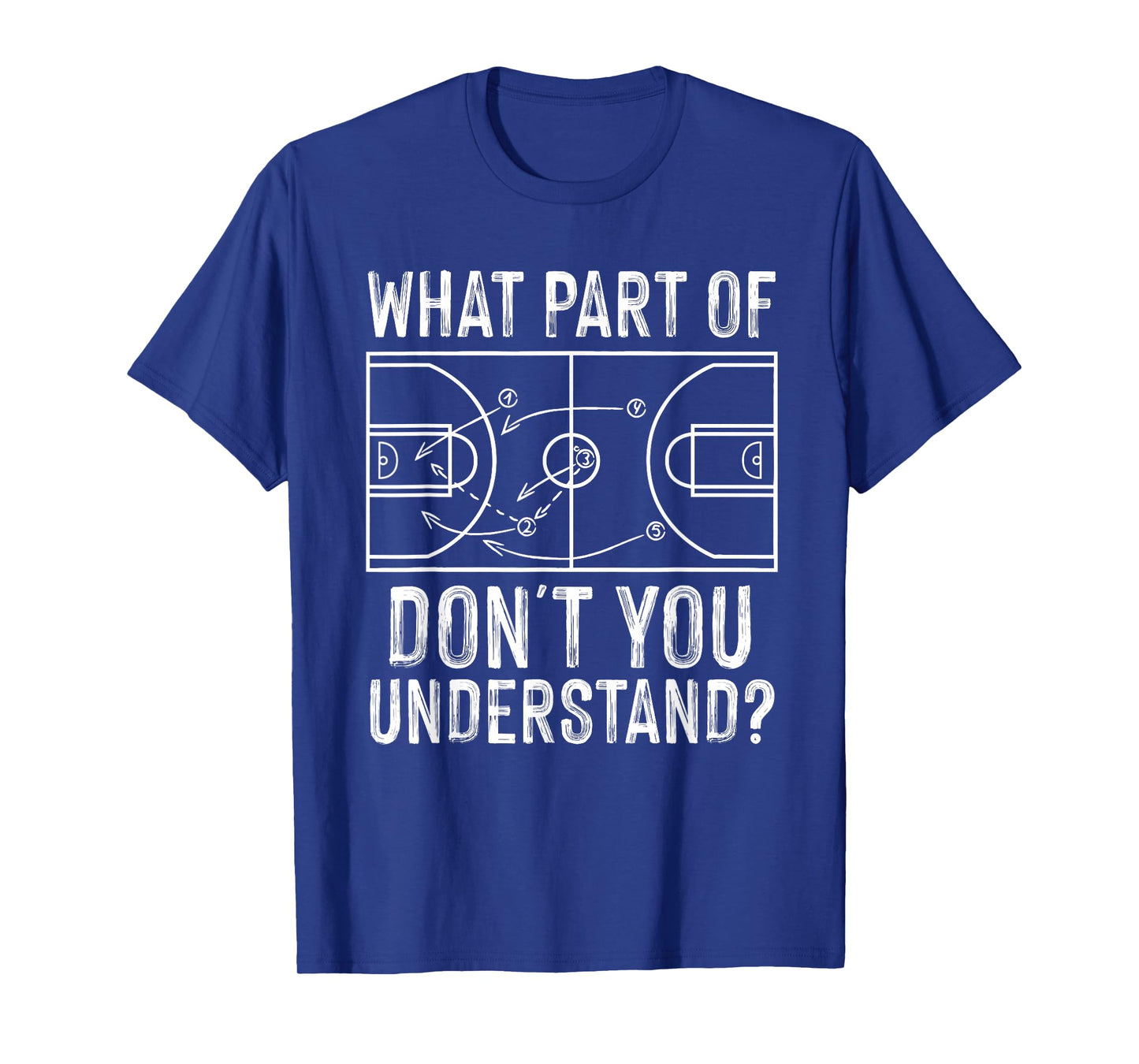 Funny Basketball Coach Design Men Women Ball Game Trainers T-Shirt Small