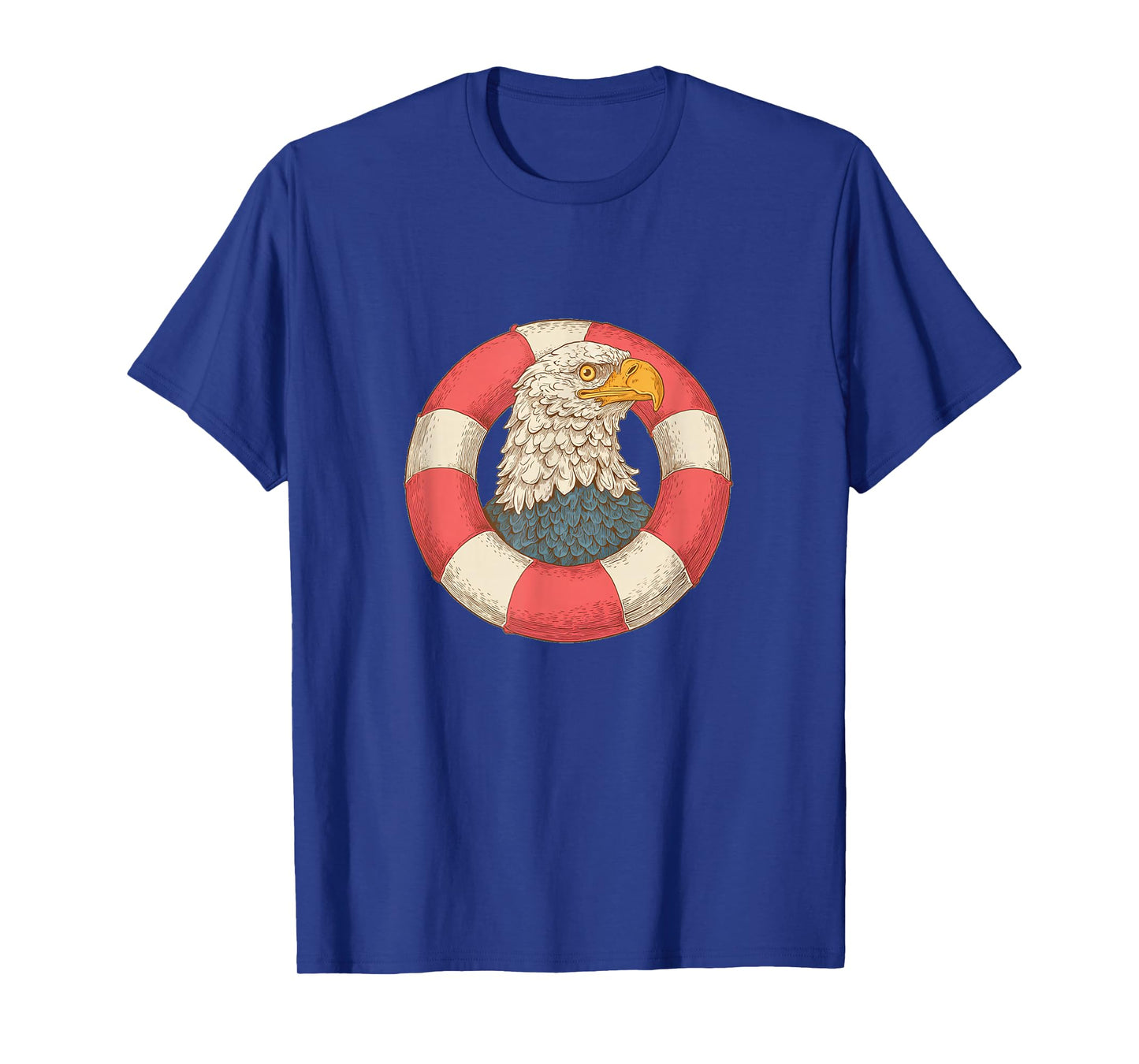 Funny Holiday Costume with Pool Ring and Eagle Look T-Shirt