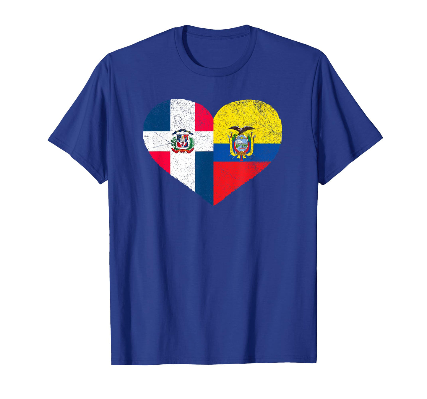 Dominican Ecuadorian Flag Heart Dominican Ecuador T-Shirt