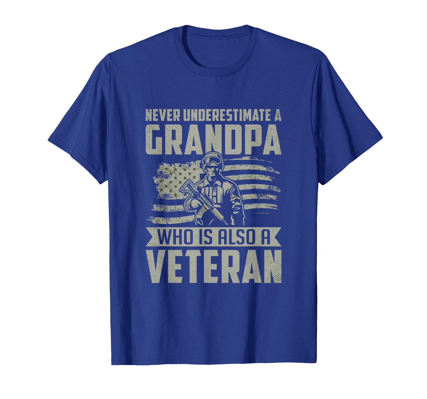 Never Underestimate a Grandpa Who is Also A Veteran T-Shirt