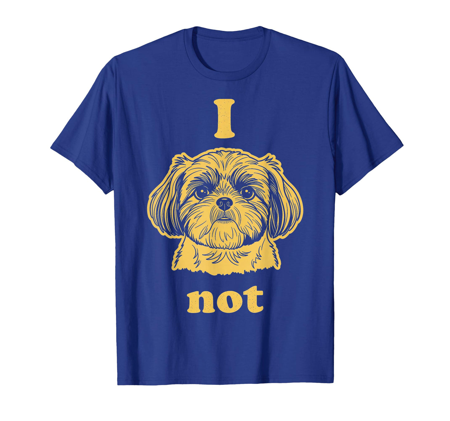 Cute Shih Tzu Dog Lover Vintage Graphic Tee Men T-Shirt
