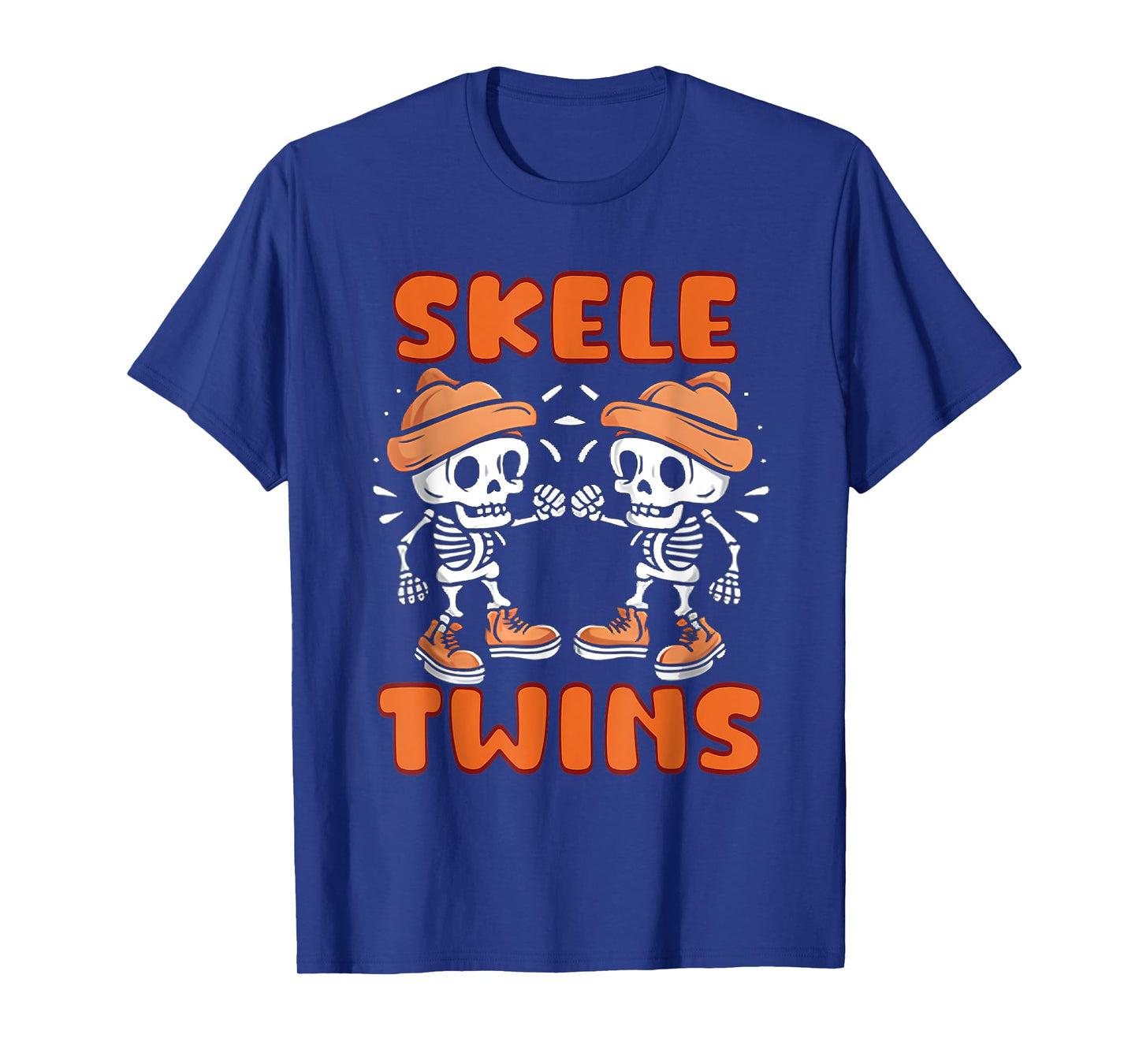 Twin Boys Twinning Halloween Best Friend Matching Skeleton T-Shirt