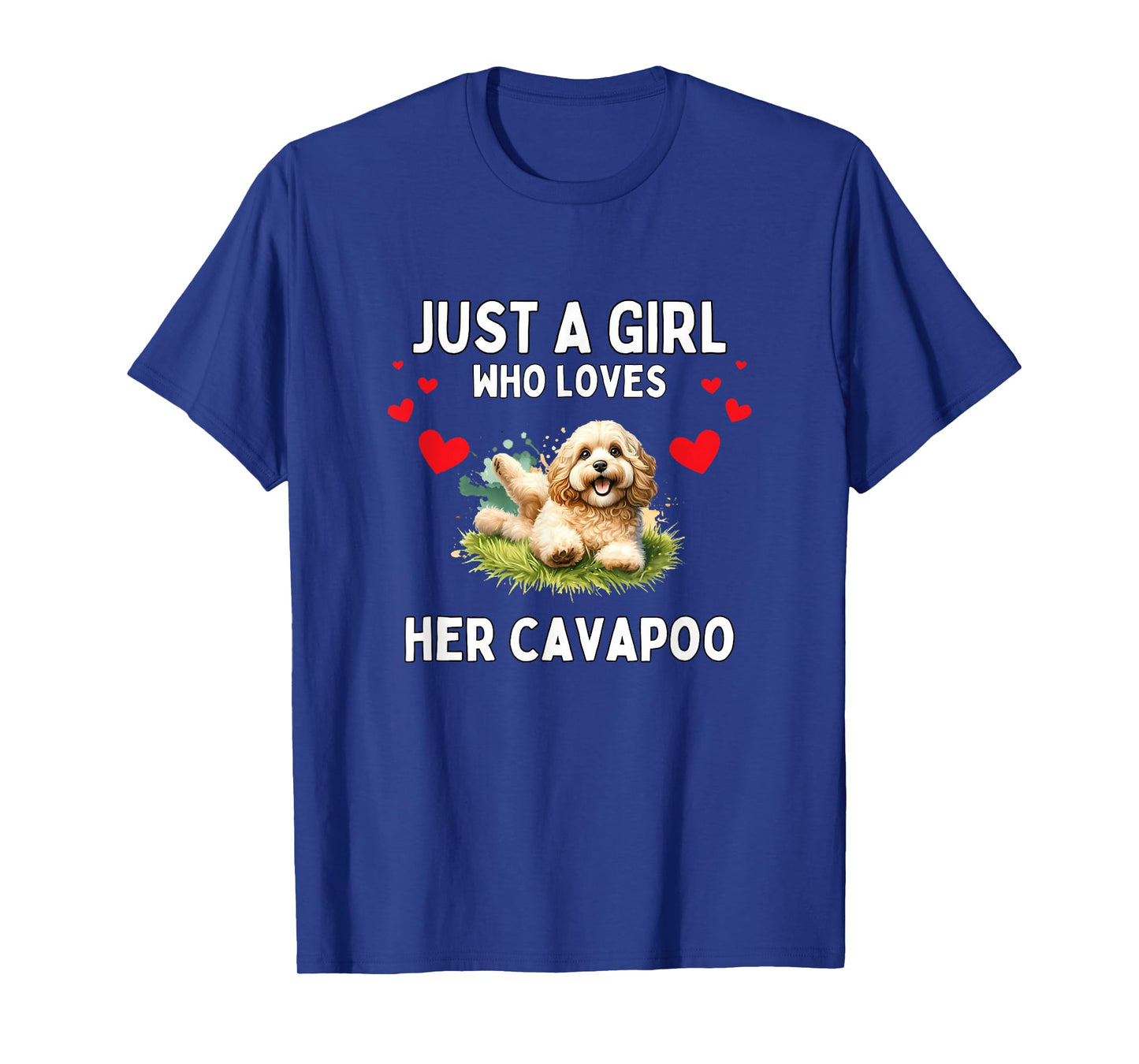 Just A Girl Who Loves Her Cavapoo Cute Funny Cavapoo Lover T-Shirt