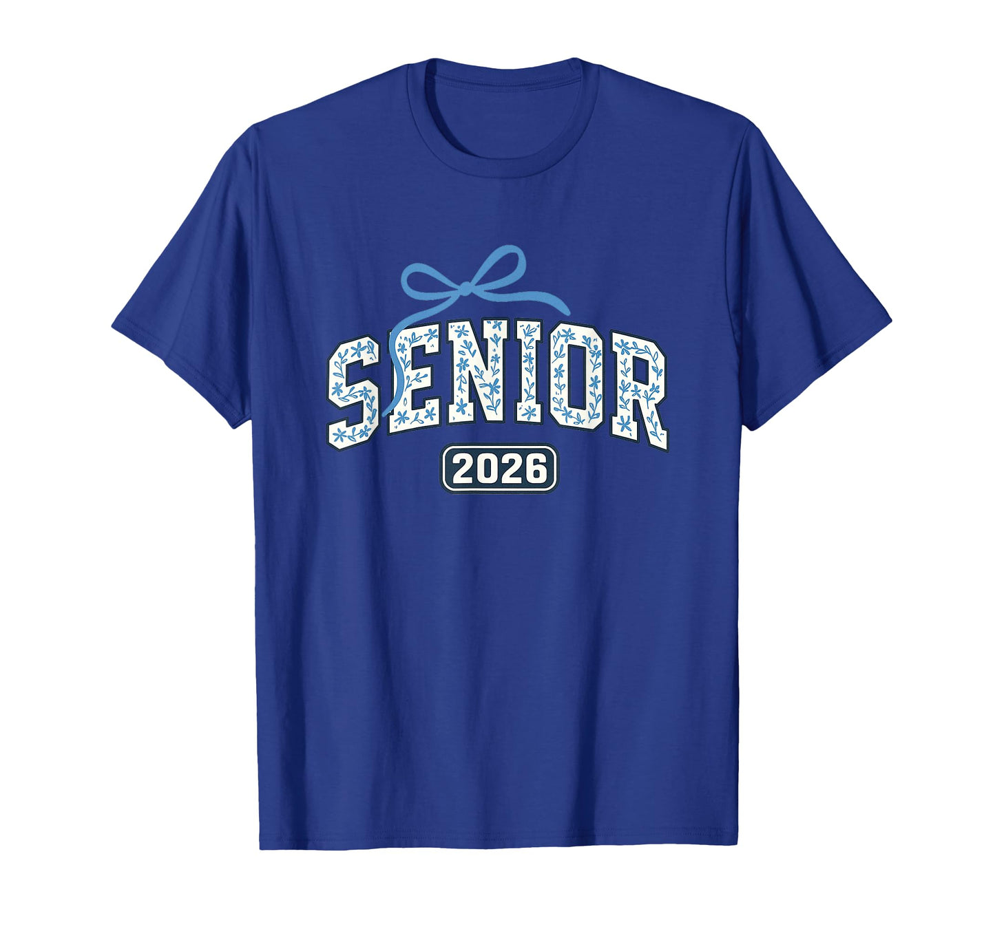 Senior 2026 Graduation Floral Pattern T-Shirt