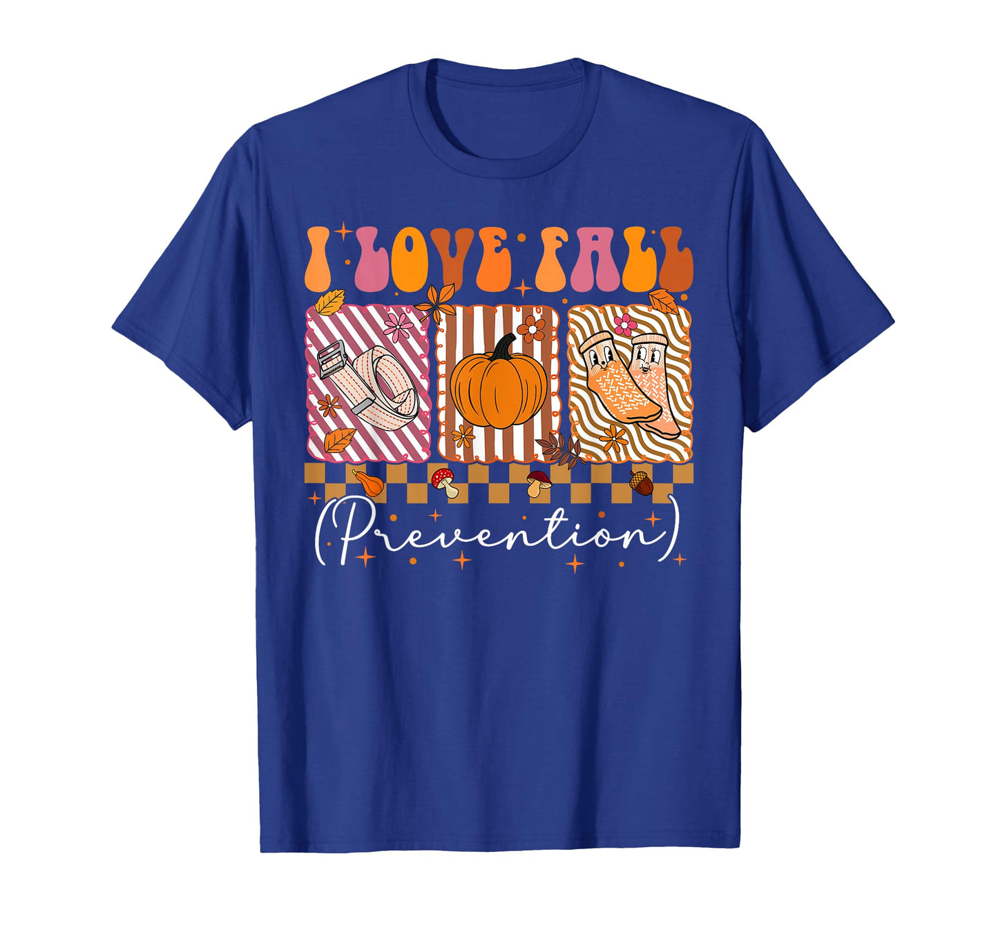 I Love Fall Prevention Fall Physical Therapy Preppy Autumn T-Shirt