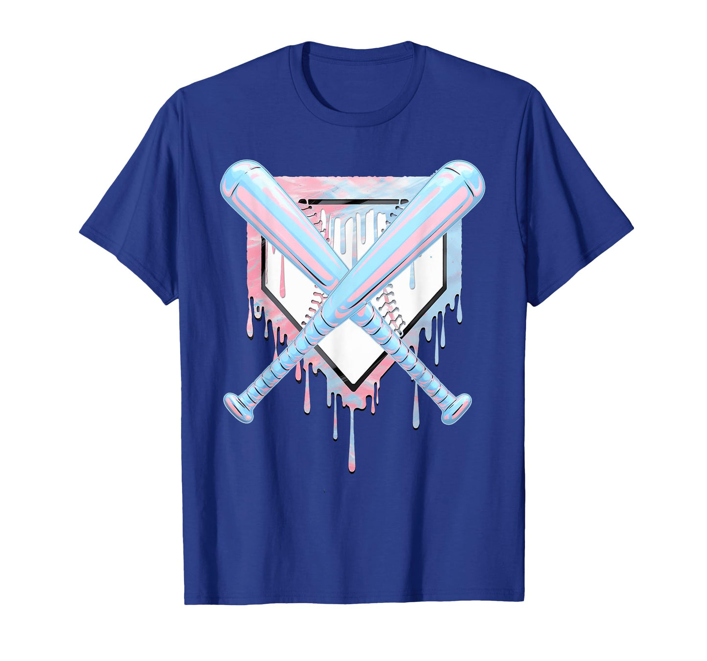 Cool Sport Baseball Home Plate Drip With Sprinkles Drip T-Shirt