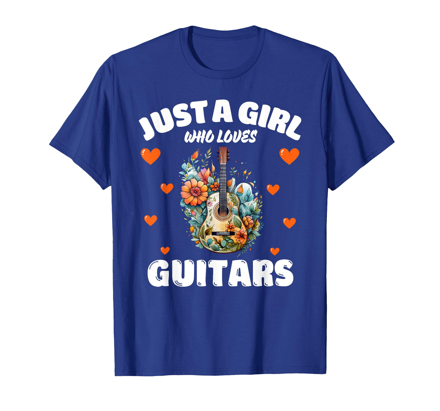 Just A Girl Who Loves Guitars, Music Lover Guitarist T-Shirt