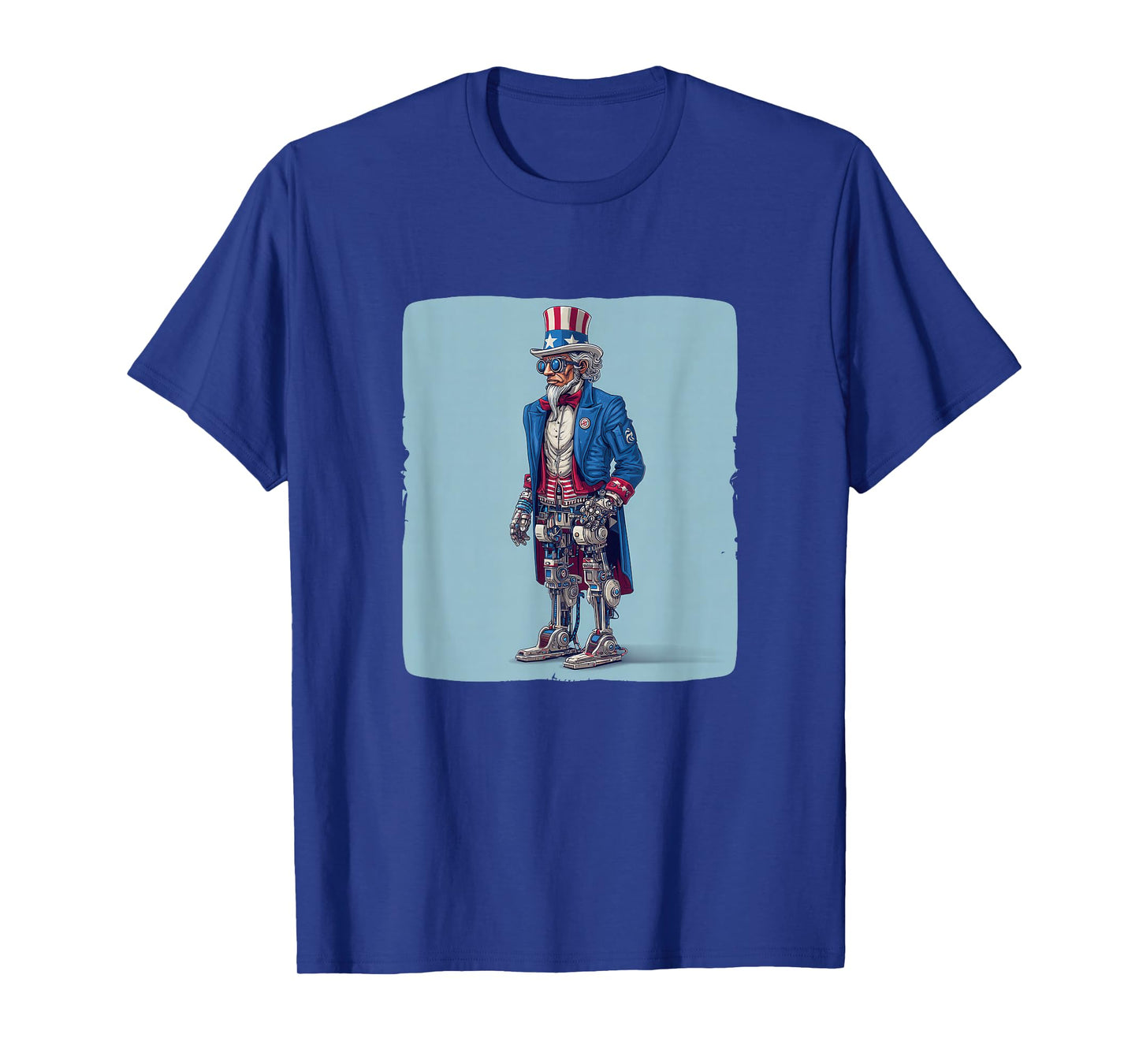 Nice Robot Sam Costume in AI US Colors Look T-Shirt