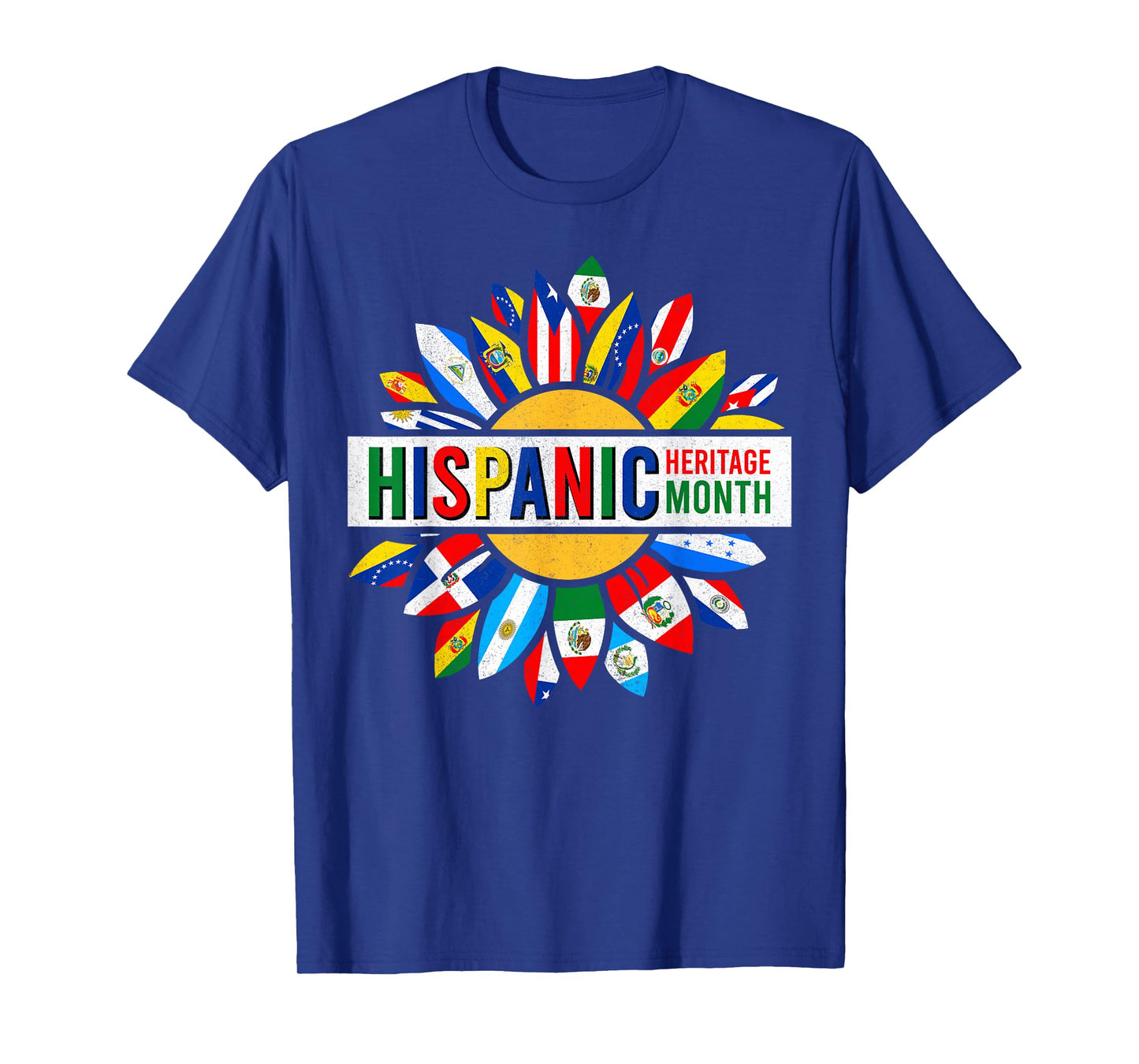 Hispanic Heritage Month Latino Countries Flags T-Shirt