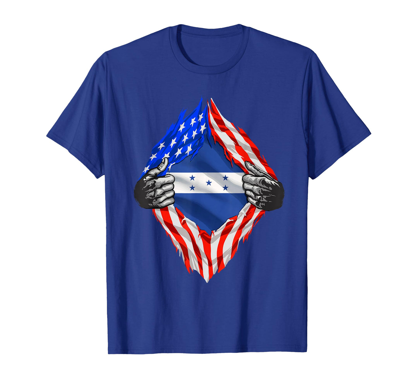 Honduras American Shirt Half USA Honduran Flag Roots Citizen T-Shirt