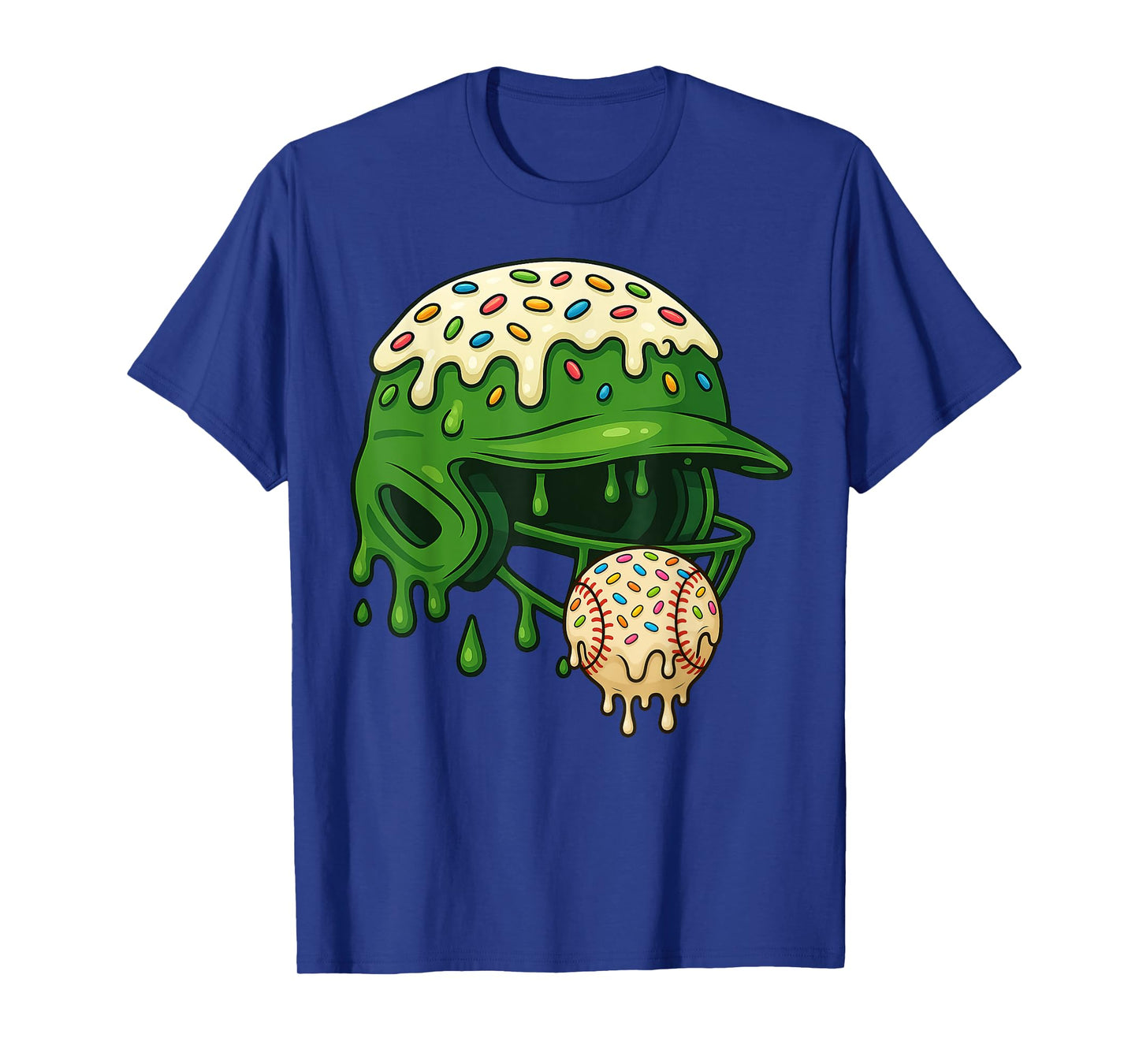 Baseball Drip Team for Boys and Girls Ice Cream Cool T-Shirt