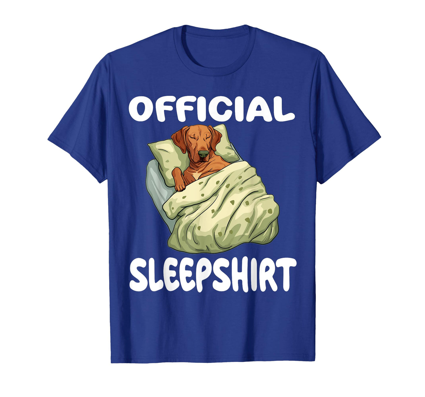 Official Sleep Pajamas Nightgown Sleepwear Co. Rhodesian Ridgeback Dog Graphic Unisex-Adults T-Shirt