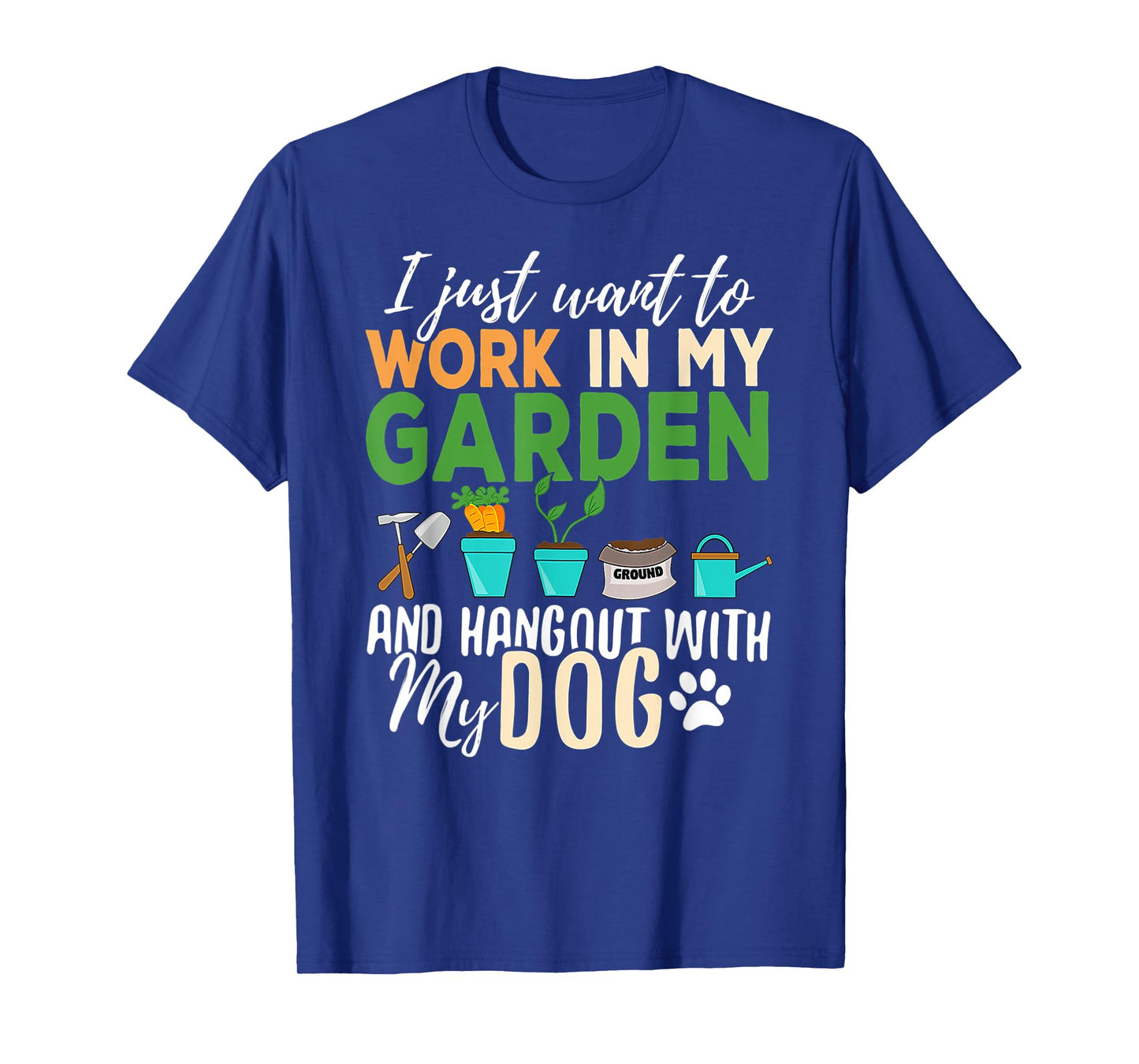 Gardening Dog Lover Gardener Garden Pet Gift Plants T-Shirt