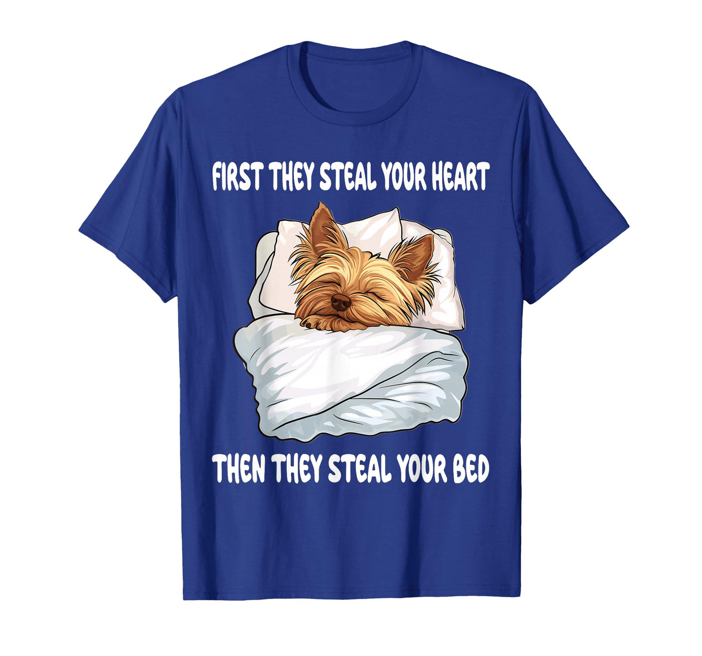 Yorkshire Terrier Yorkie Sleeping Pajamas Nightgown T-Shirt