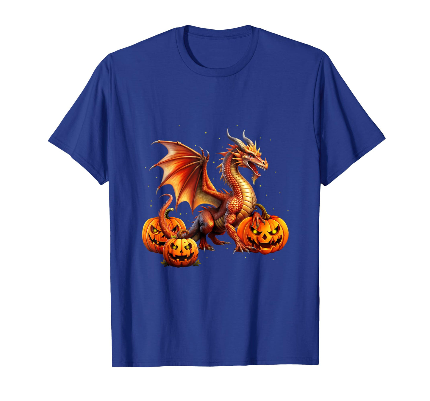 Halloween Dragon Jack O Lantern Autumn Kids Boys Girls T-Shirt