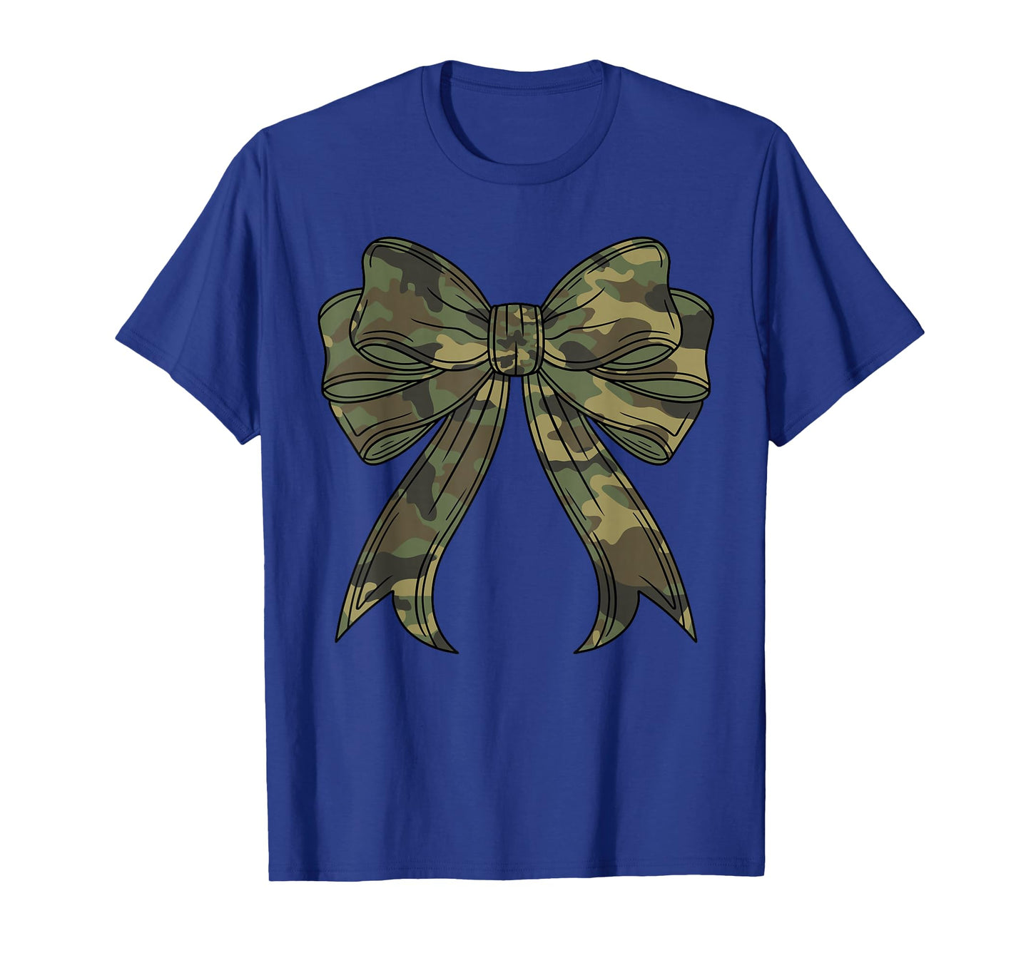 Woodland Camouflage Camo Coquette Bow Hunting For Women Girl T-Shirt