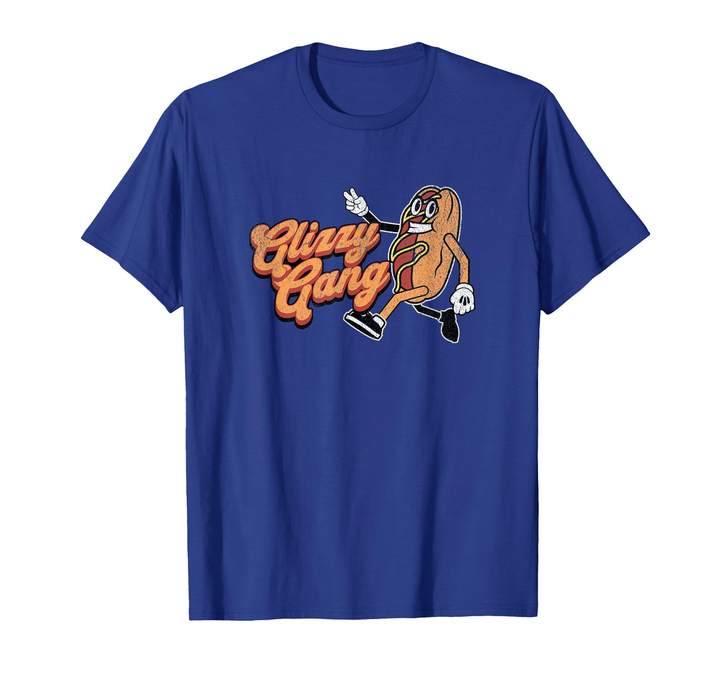 Glizzy Gang Hotdog Vintage Retro Funny Gift T-Shirt