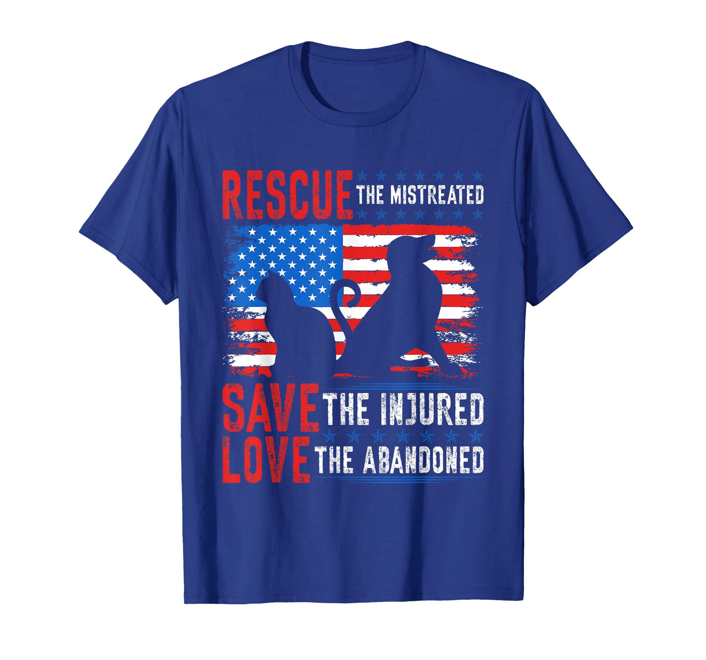 Rescue Save Love, Animal Rescue Dog Cat Lovers T-Shirt