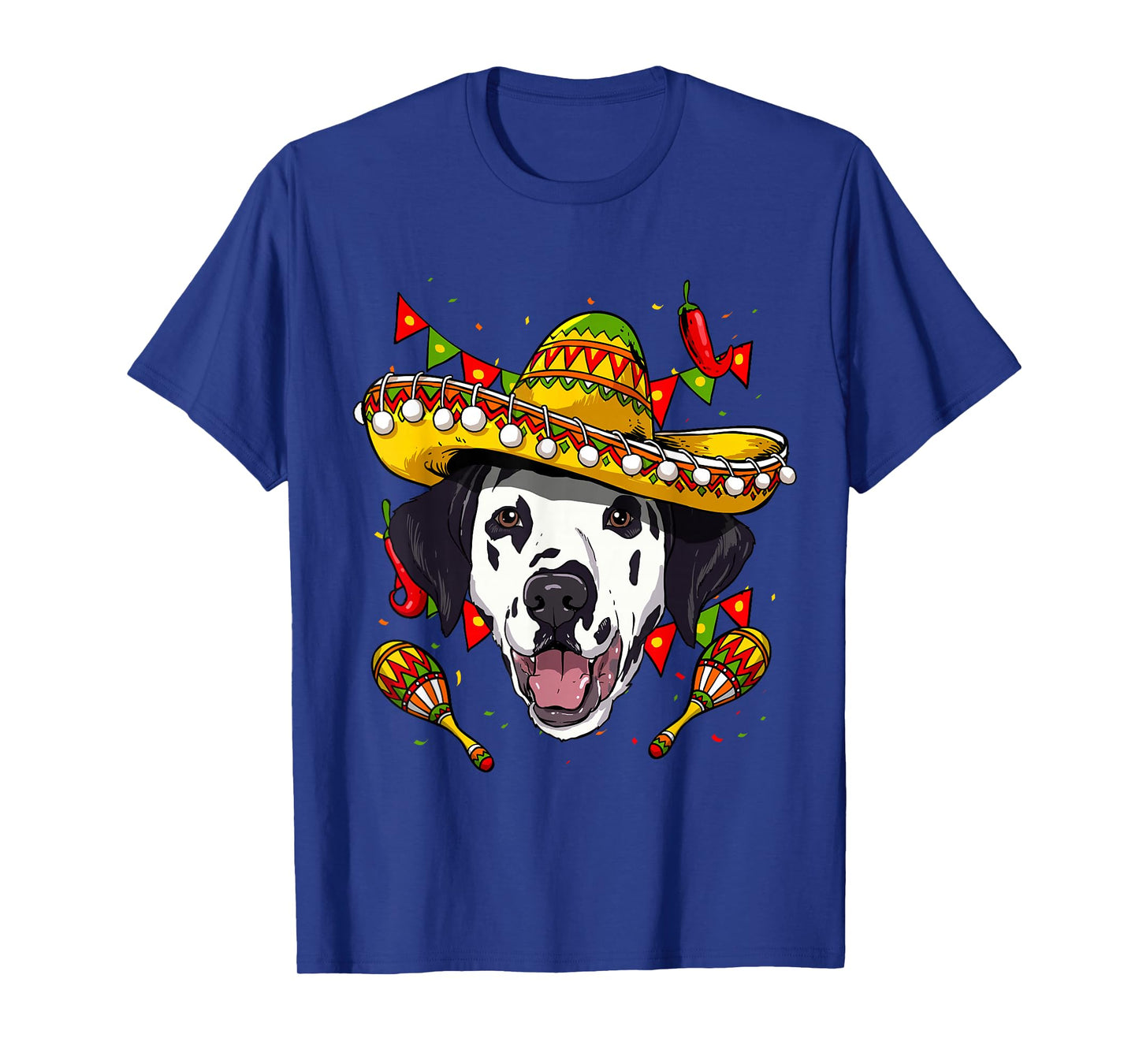 Cinco de Mayo Dalmatian Men Women Kids Sombrero T-Shirt