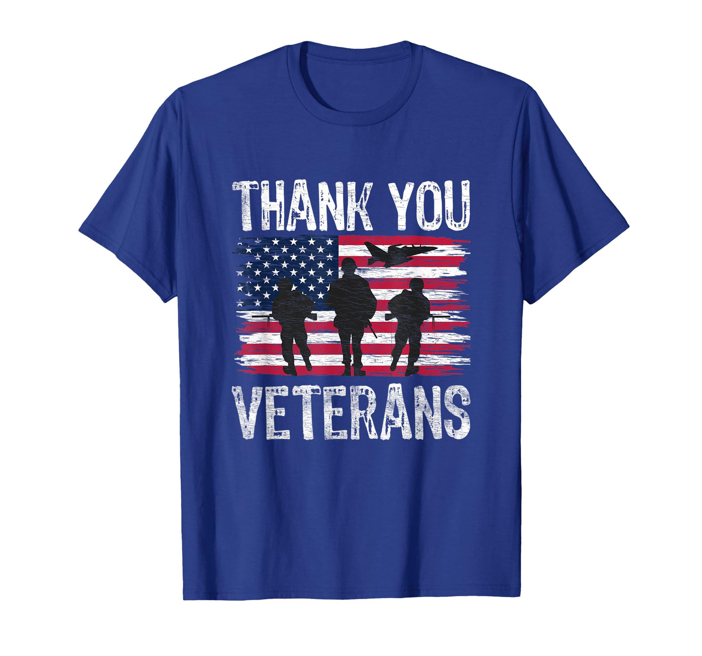 Patriotic American Flag Thank You Veterans Day T-Shirt