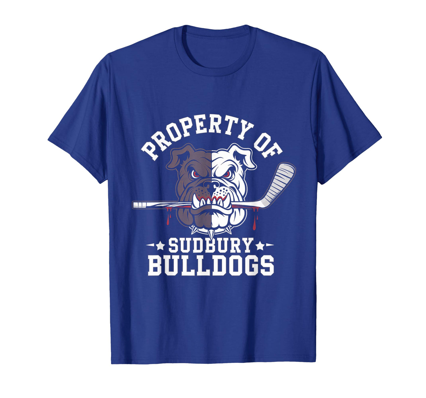Property of Sudbury Bulldog Funny Hockey Dog Lover Funs T-Shirt