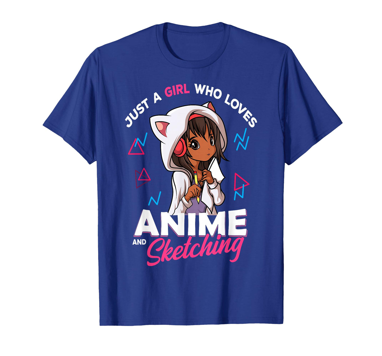 Just A Girl Who Loves Anime and Sketching Anime Merch Stuff T-Shirt