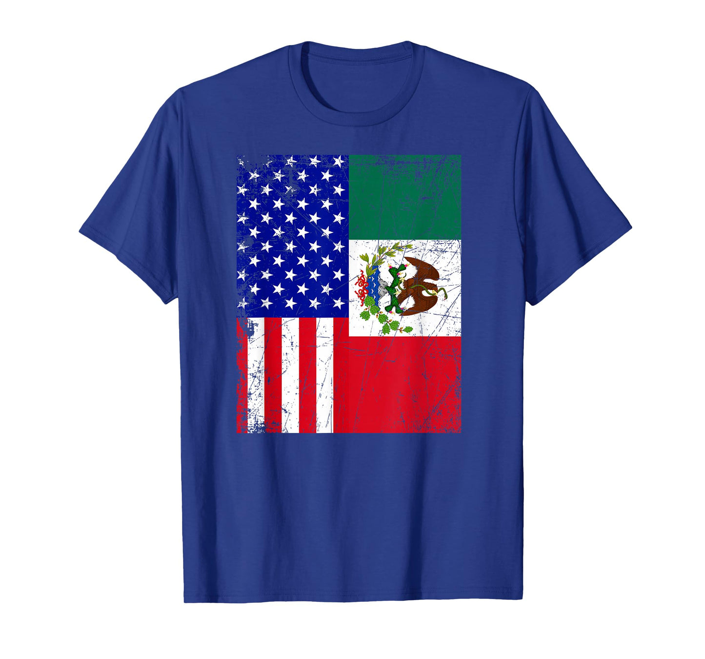 Mexican American Flag Shirt | Half Mexico Half USA T-Shirt T-Shirt