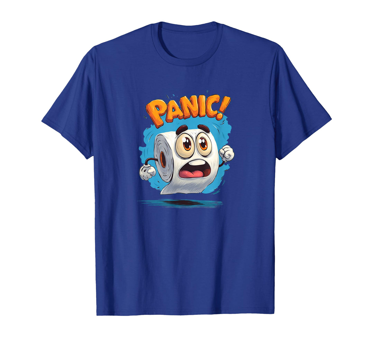 Panic Toilet Paper Costume for Funny Toilets and Bathroom T-Shirt