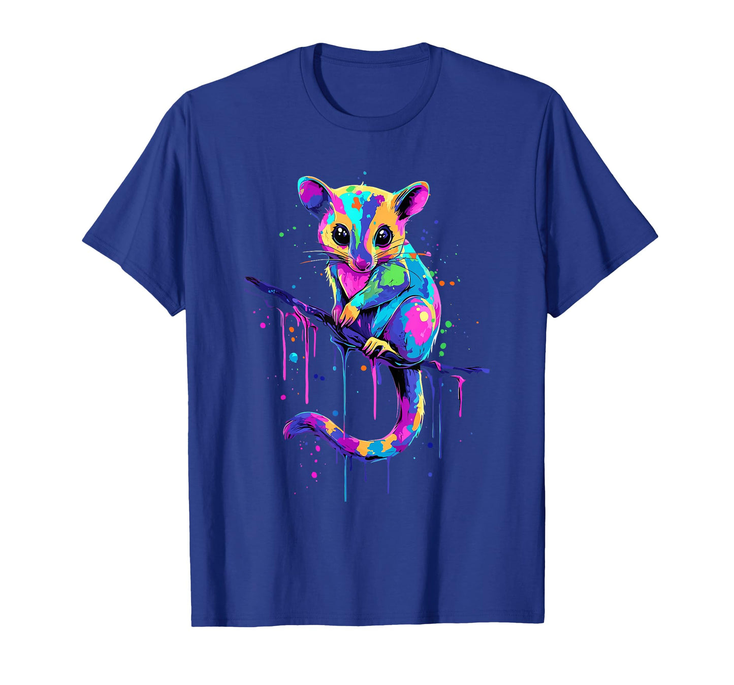 Sugar Glider Lovers Colorful Splash Art Sugar Glider T-Shirt
