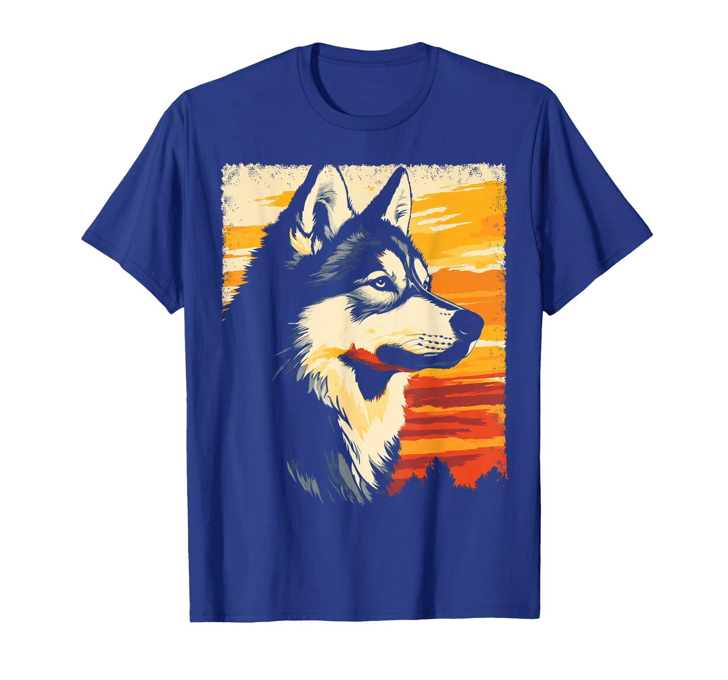 Vintage Siberian Husky Dog T-Shirt