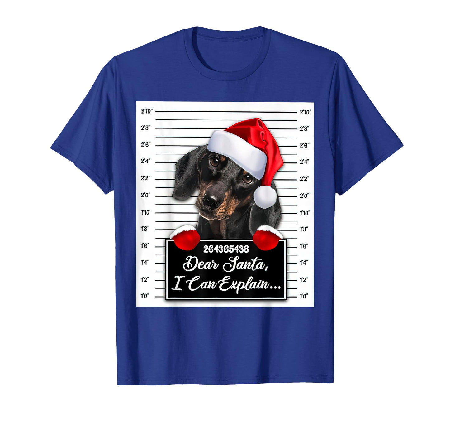 Dachshund Xmas Dear Santa I Can Explain Funny Christmas T-Shirt