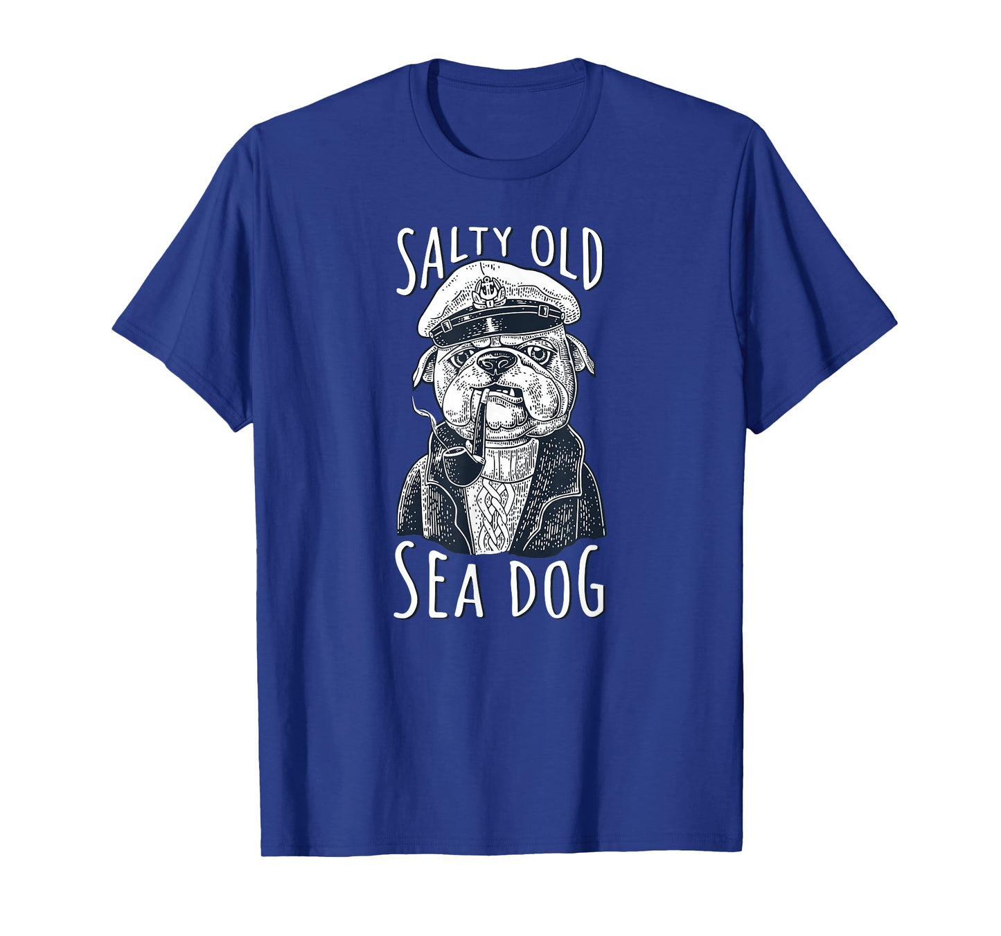 Maritime Dog Salty Old Sea Dog Capitain Nautical T-Shirt