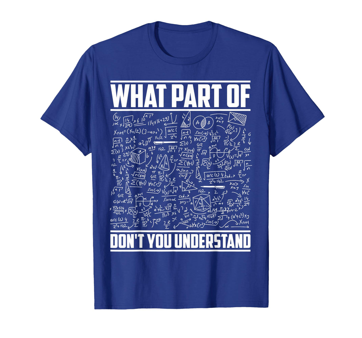 Funny Math Clothing for Men Humor Equation Nerd Geek Teacher T-Shirt