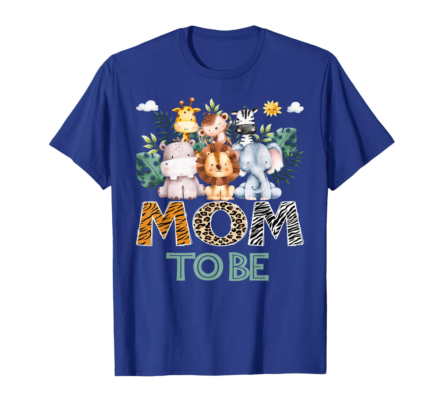 Soon To Be Mom Jungle Animal Safari Gender Reveal T-Shirt