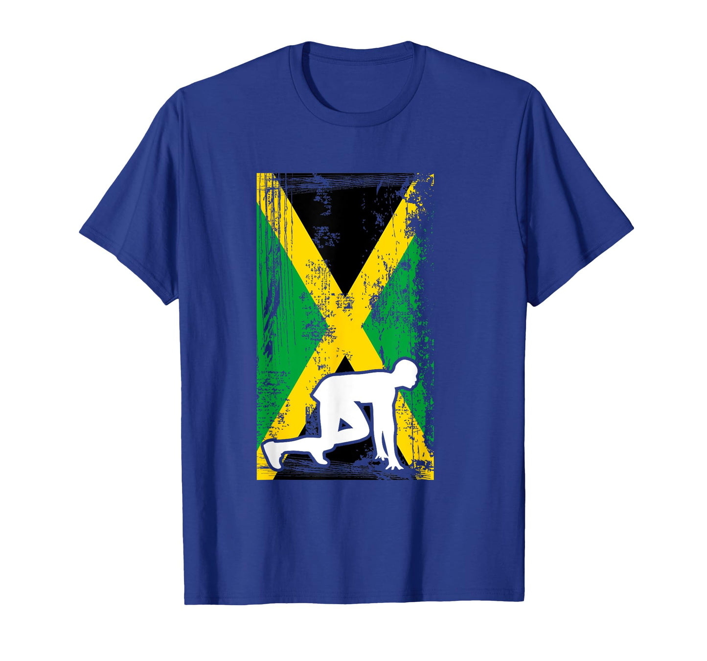 Jamaica Track & Field Country Flag Silhouette Sport T-Shirt T-Shirt