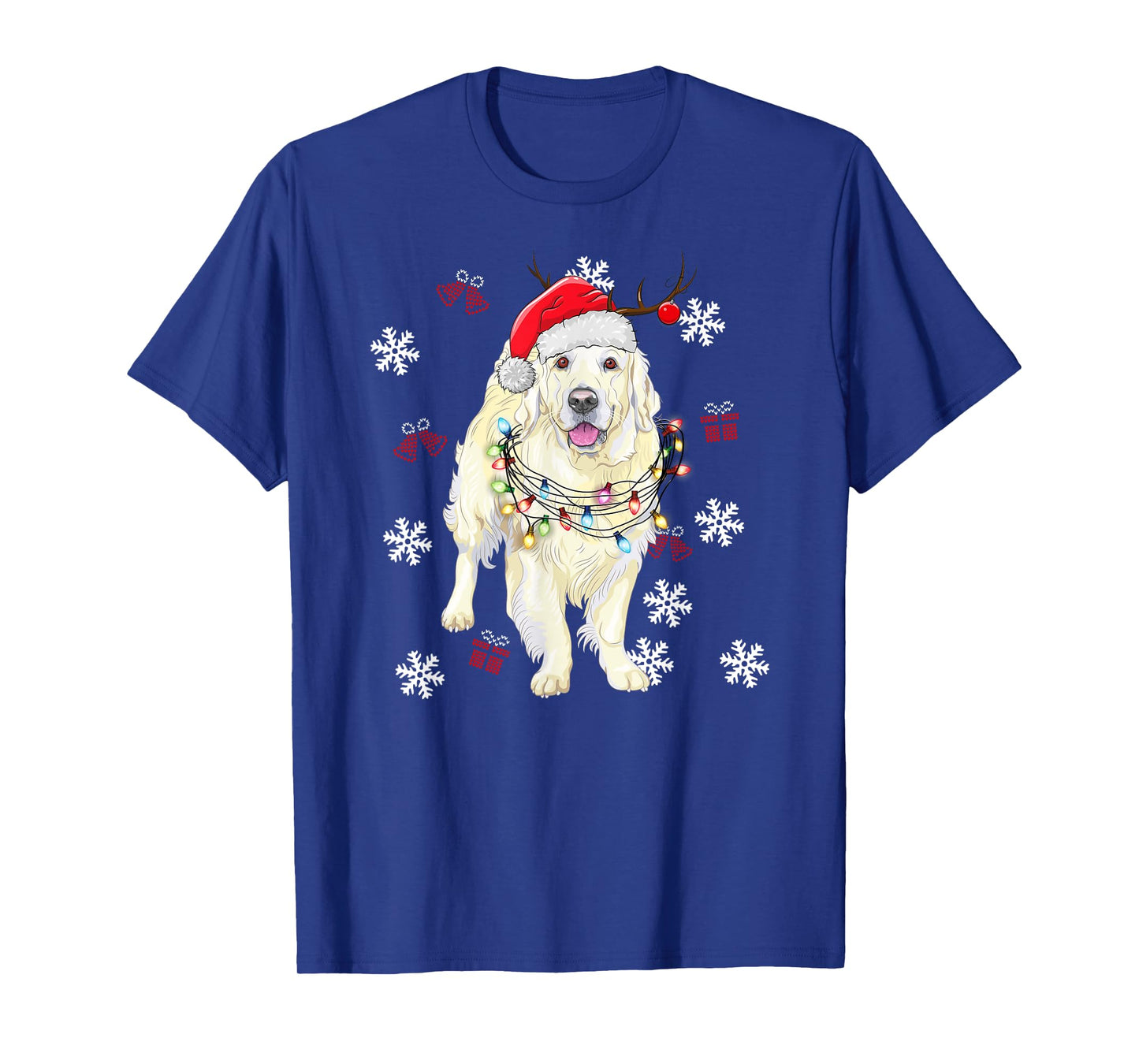 Christmas Dog Sweater Golden retriever Pajama Men Women T-Shirt