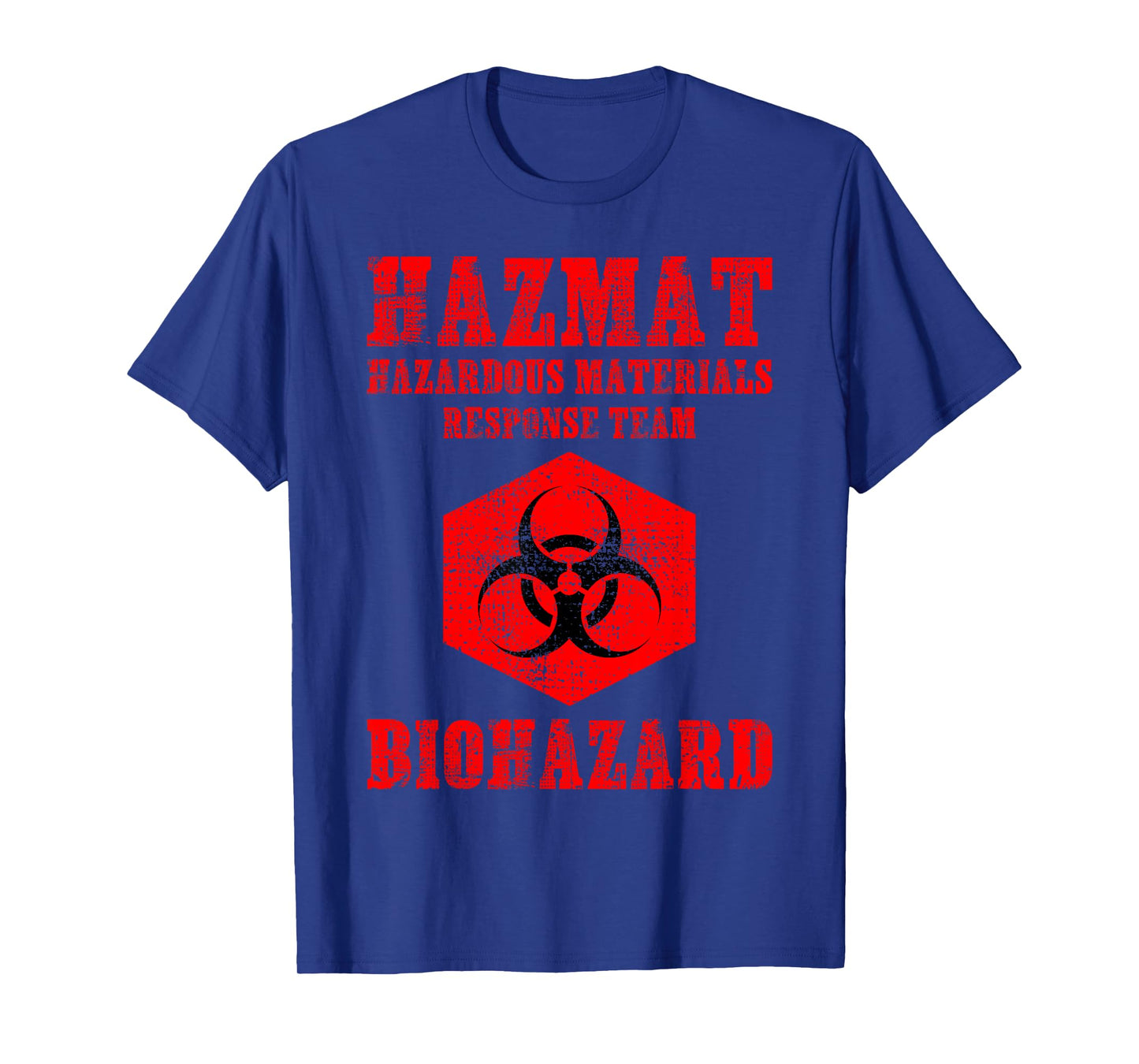 Hazardous Material Hazmat Response Team Grunge Biohazard T-Shirt