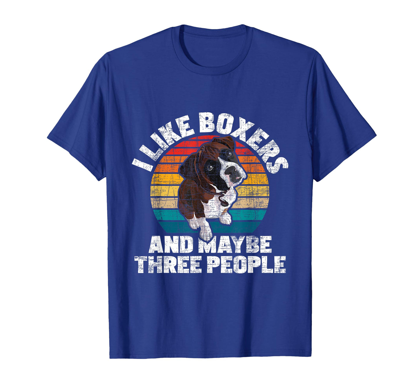 I Like Boxers And Maybe 3 People - Boxer Dog Puppy Trainer T-Shirt for Men Women Girls Kids