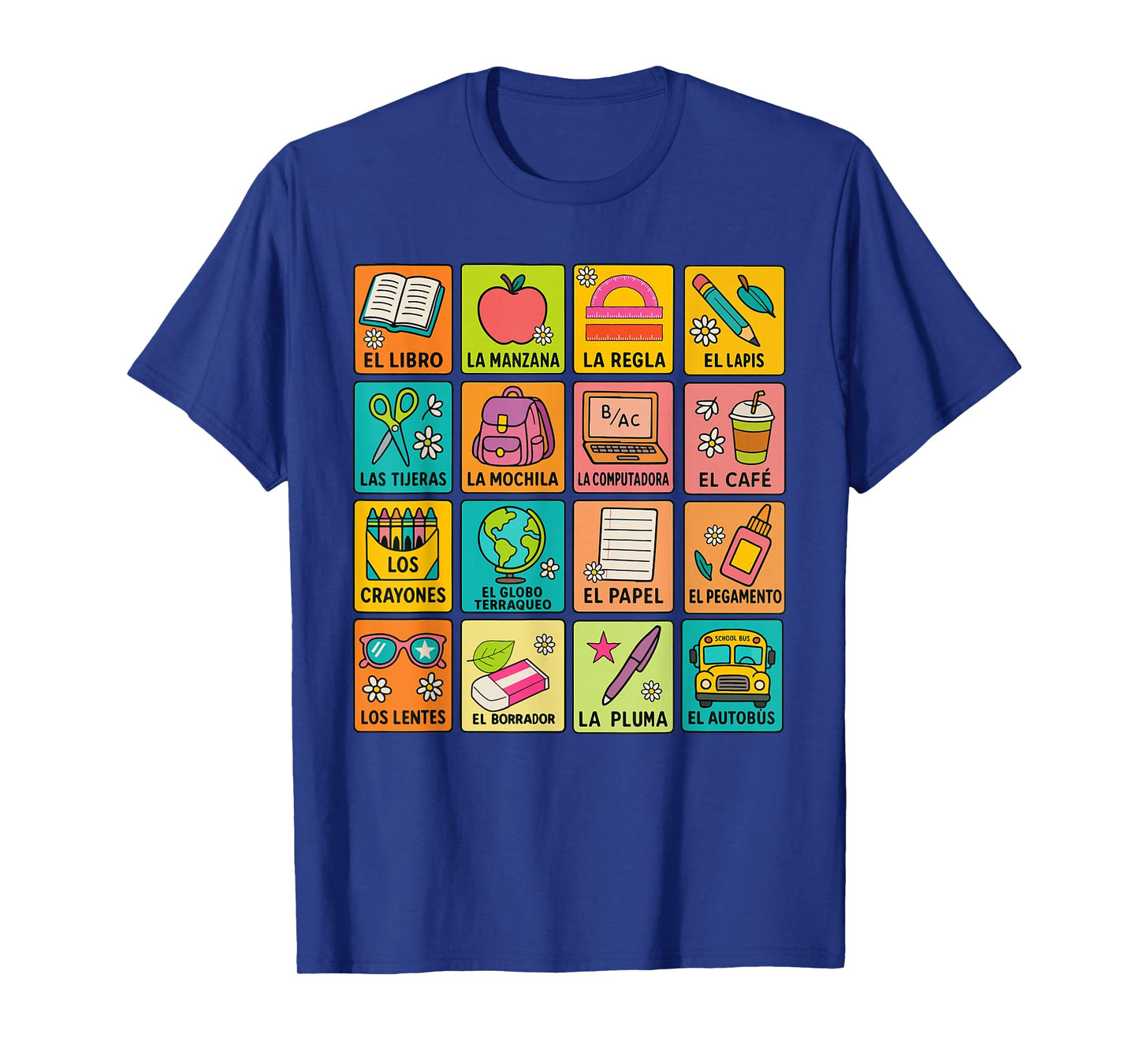 Spanish Vocabulary Back to School Maestra Bilingual Teacher T-Shirt