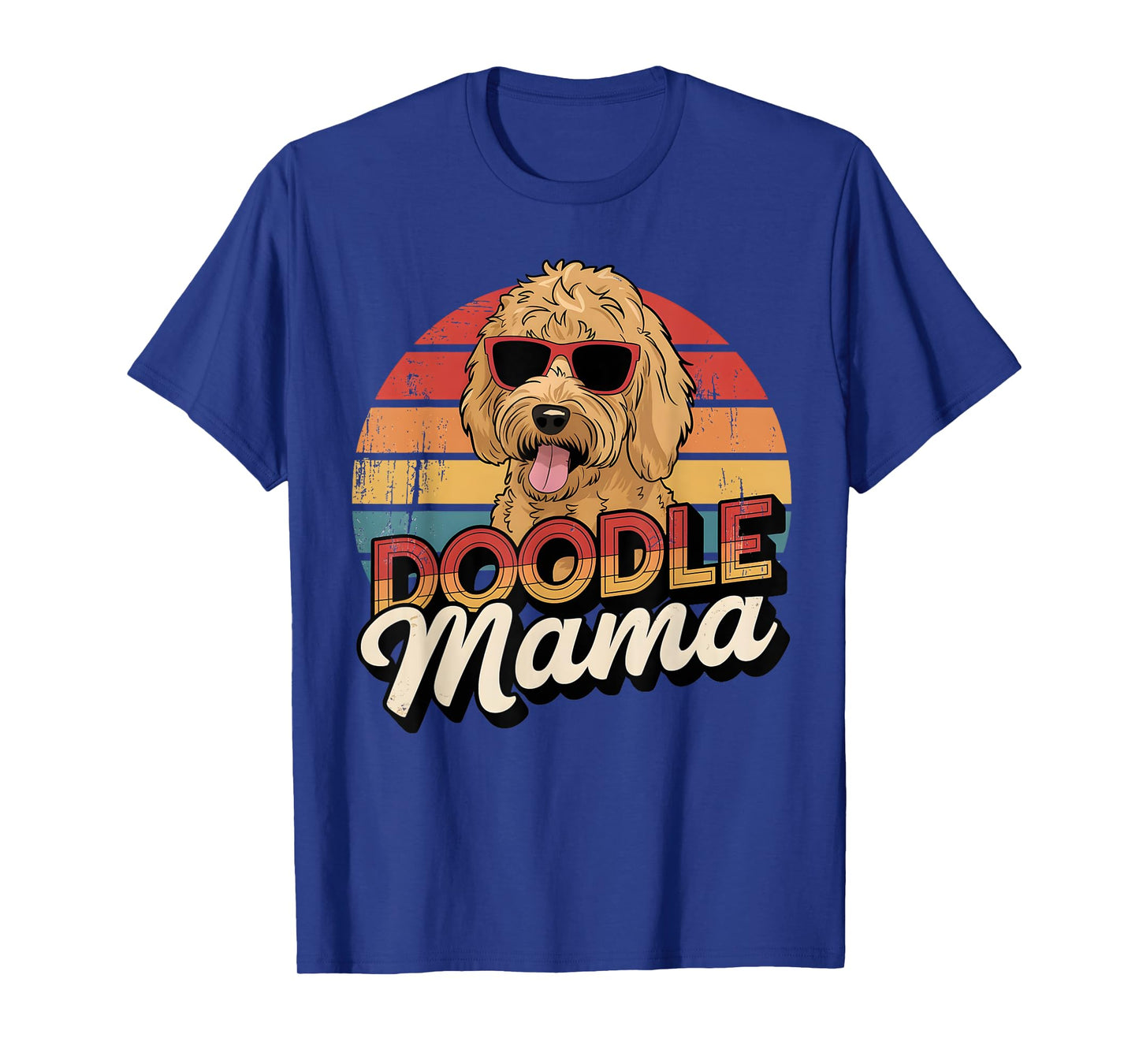 Retro Doodle Goldendoodle Mama Dog Mom Doodle Mama T-Shirt for Men Women