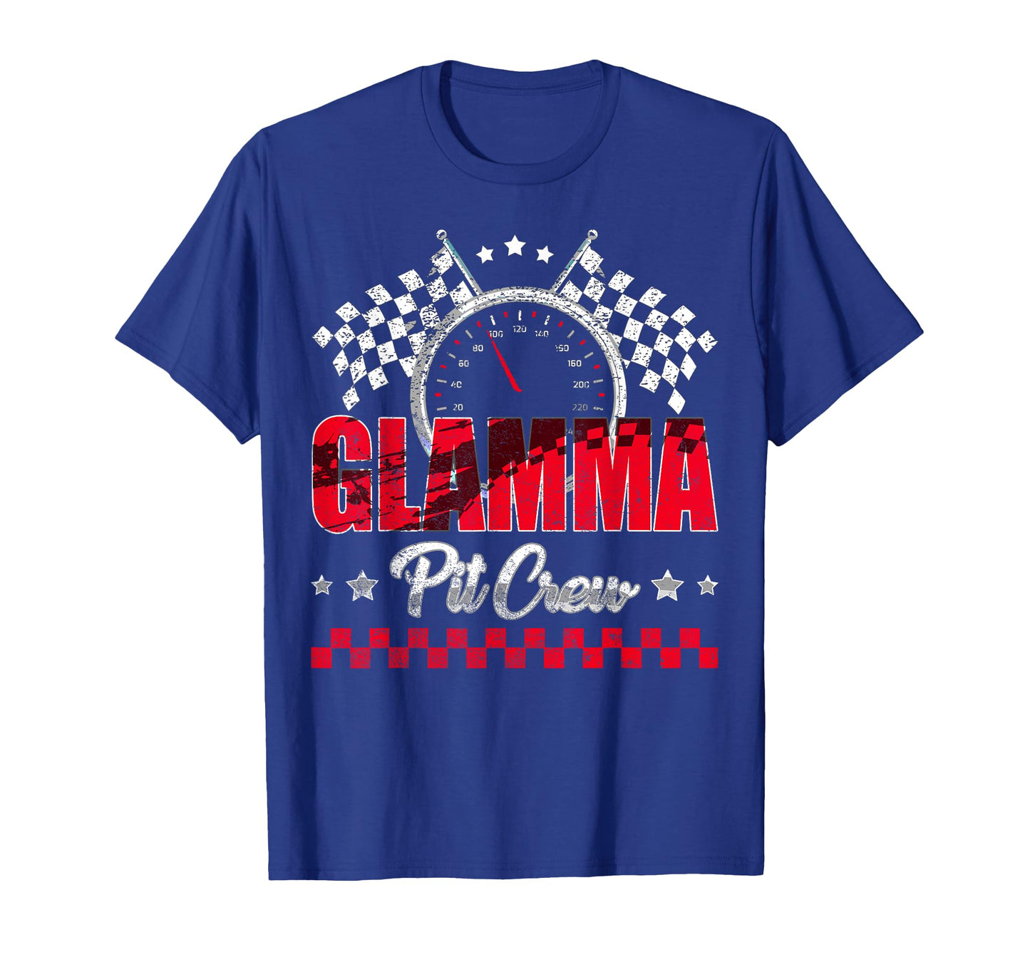 Race Car Birthday Party Racing Family Glamma Pit Crew T-Shirt