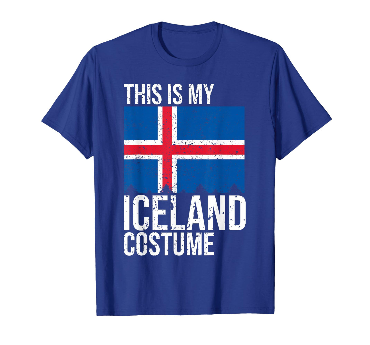 Vintage This Is My Iceland Flag Costume for Halloween T-Shirt