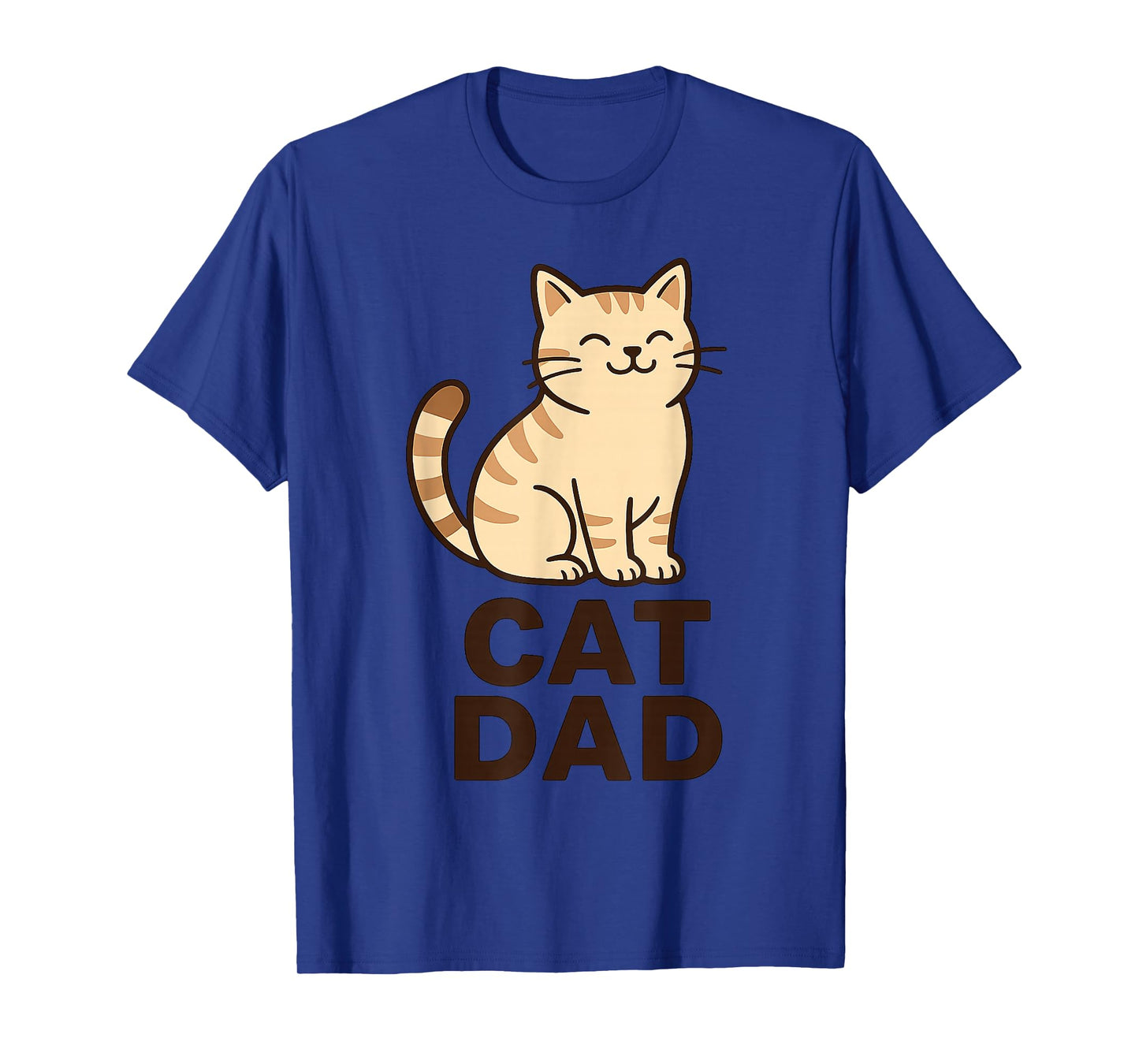 Cat Dad Chubby Cream Kitty Graphic Cute T-Shirt