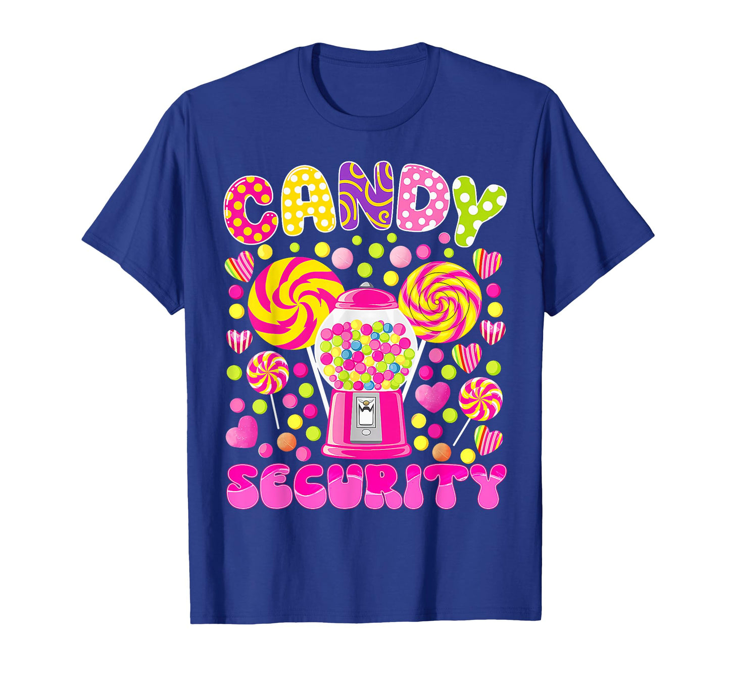Candy Land Costume Women Candy Crew Funny Candy Security T-Shirt