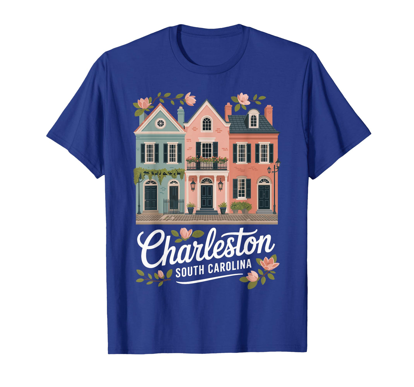 Charleston South Carolina pastel homes harbor Charleston T-Shirt