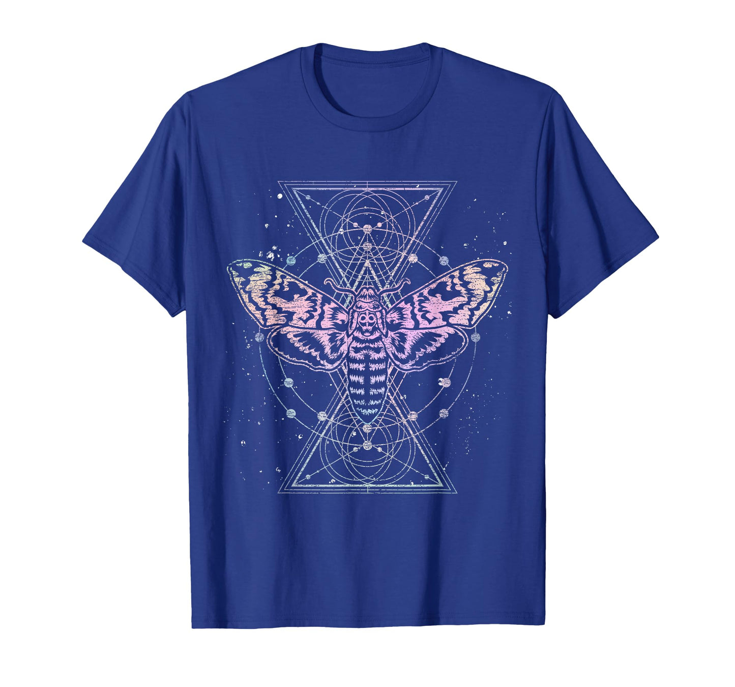 Moth Astrology Insect Kowai Sacred Geometry Pastel Goth T-Shirt